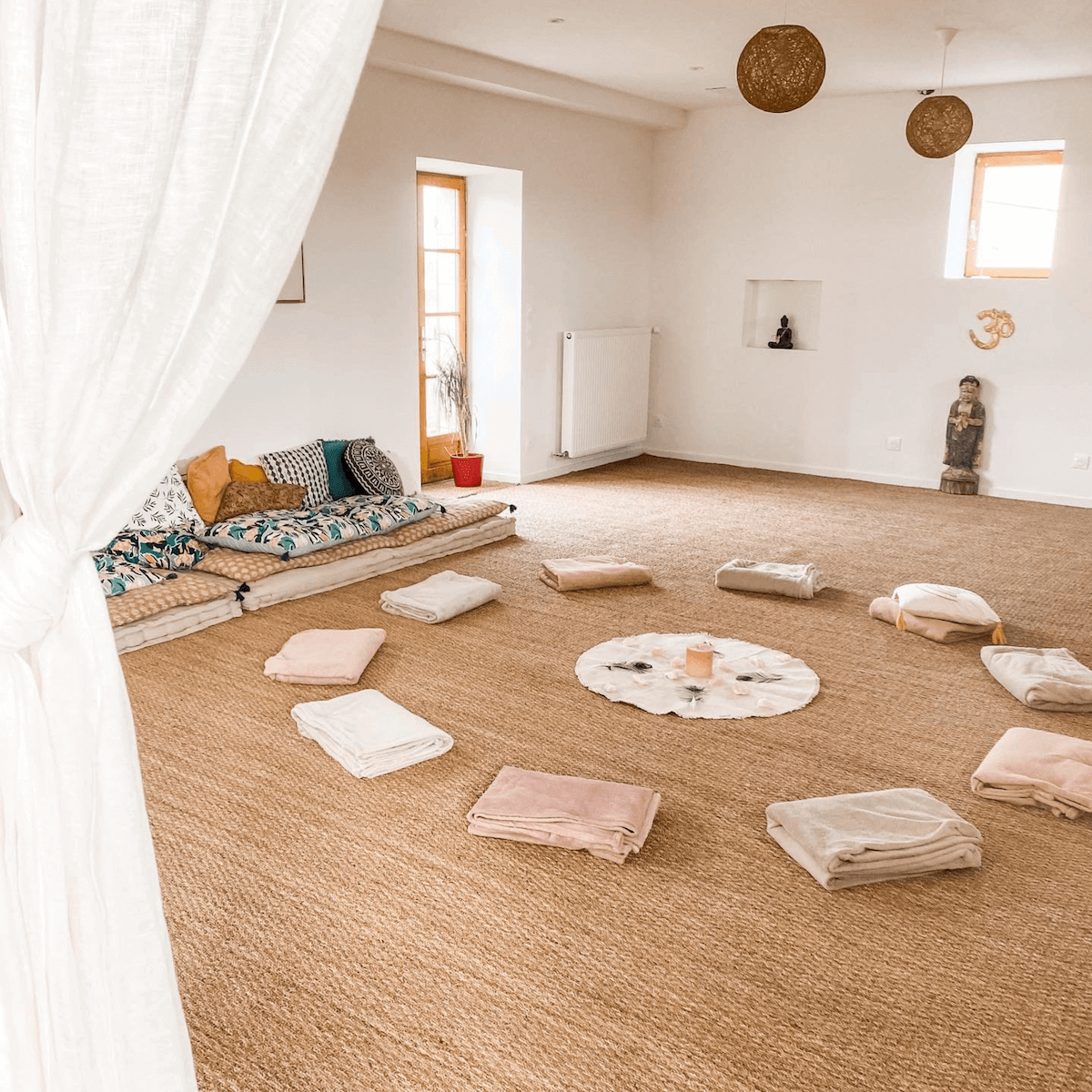salle de pratique yoga